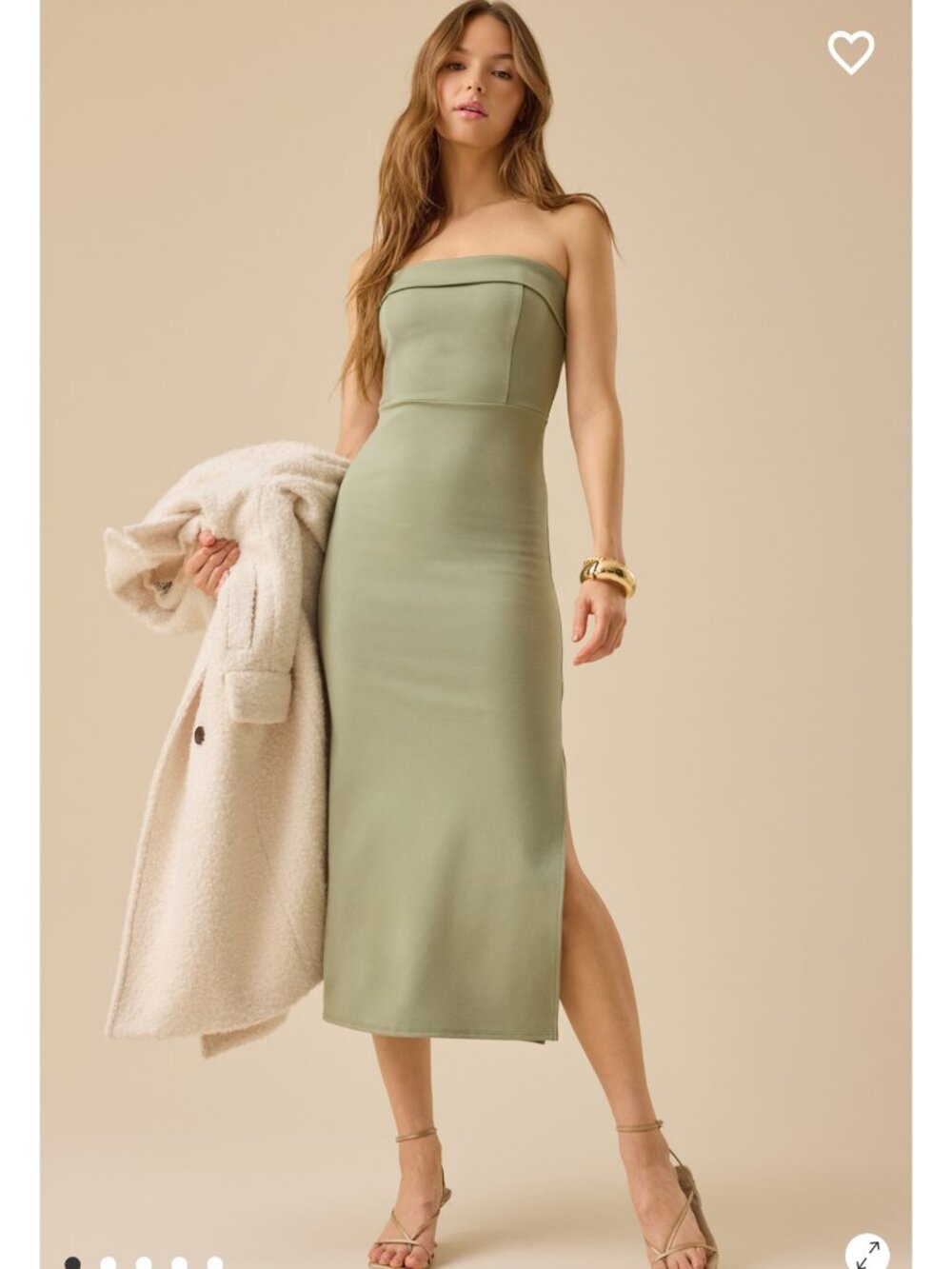 Rue Midi Dress Altar'd State Green Dress NWT